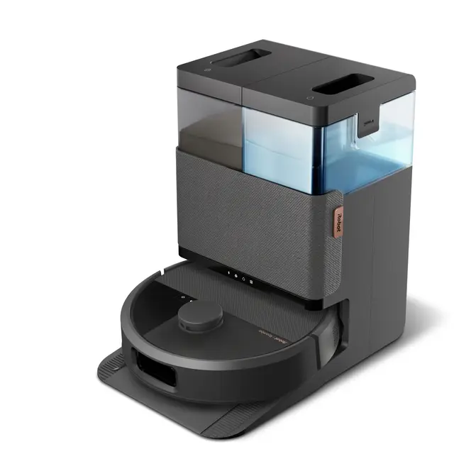 iRobot Roomba Plus 505 Combo con Base AutoWash multifunción y autolimpiable, Mopas DualClean con PerfectEdge, PrecisionVision IA, Clearview Pro LiDAR, Secado Aire Caliente mopas, 75 días autovaciado_N